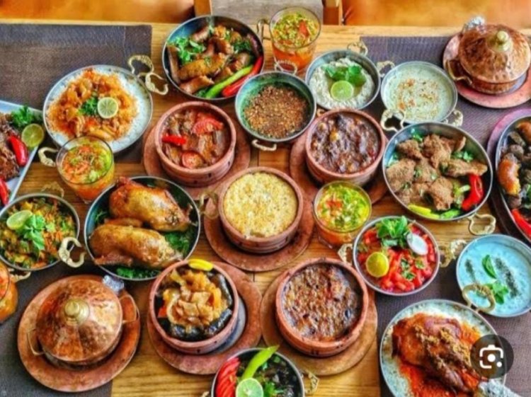 Authentic Egyptian kitchen setting